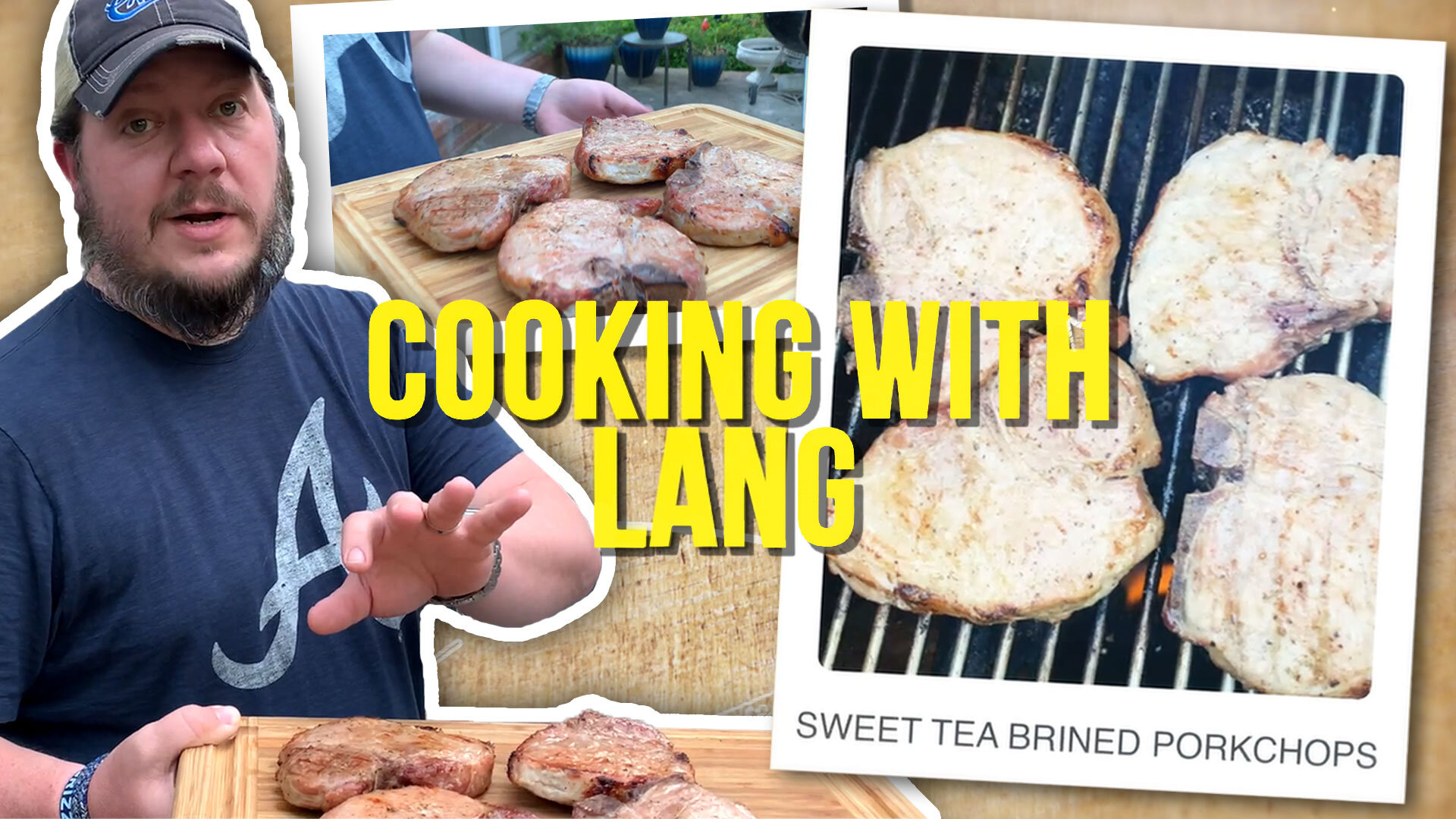 How to Grill Sweet Tea Brined Porkchops | Cooking with Lang