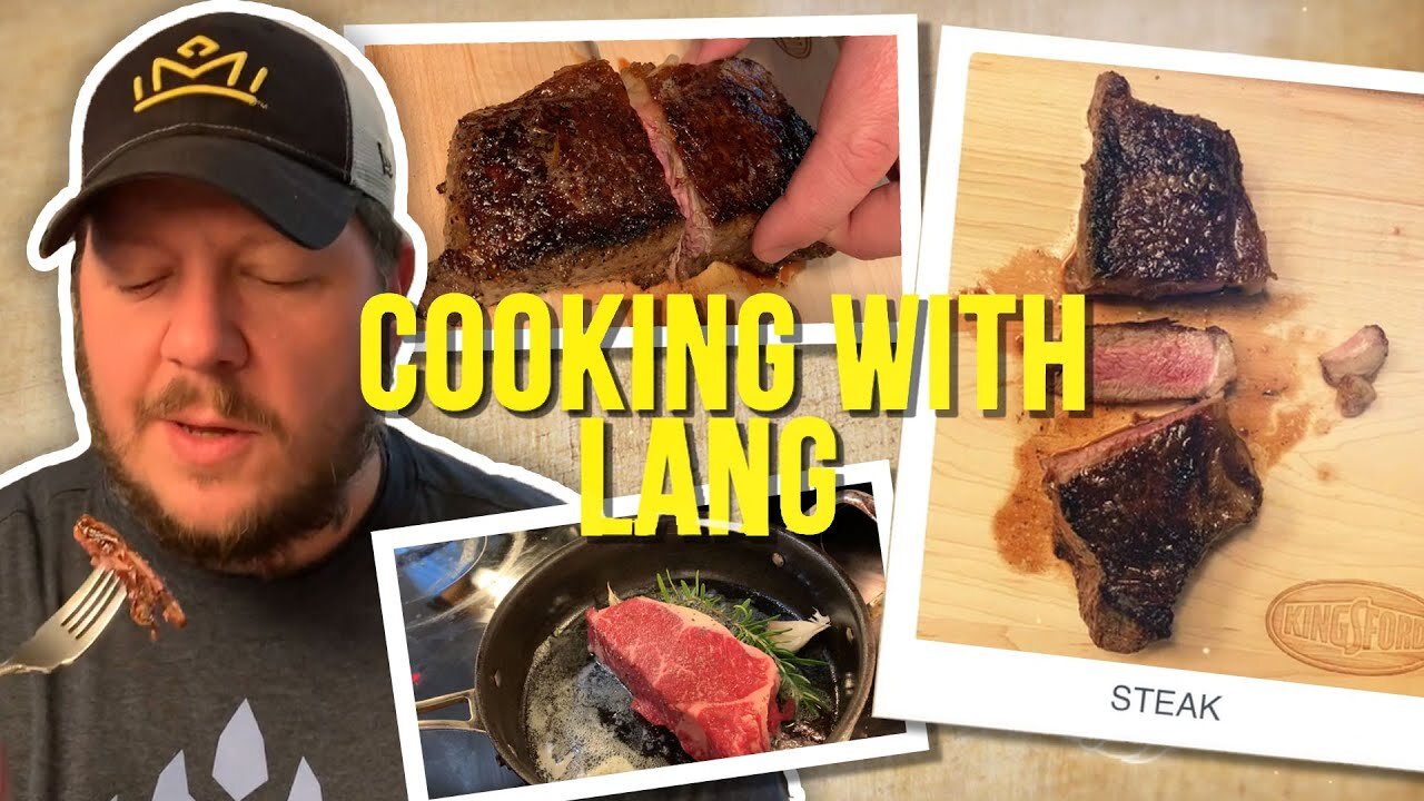 The Perfect Steak: Cook Strip Steak in a Skillet Tutorial (Easy) | Cooking with Lang