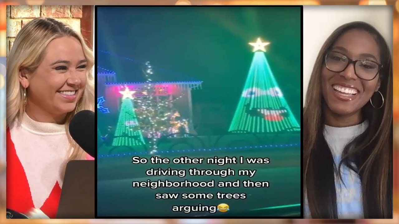 Christmas Trees Argue During Light Show Performance *REACTION* | Rise & Grind