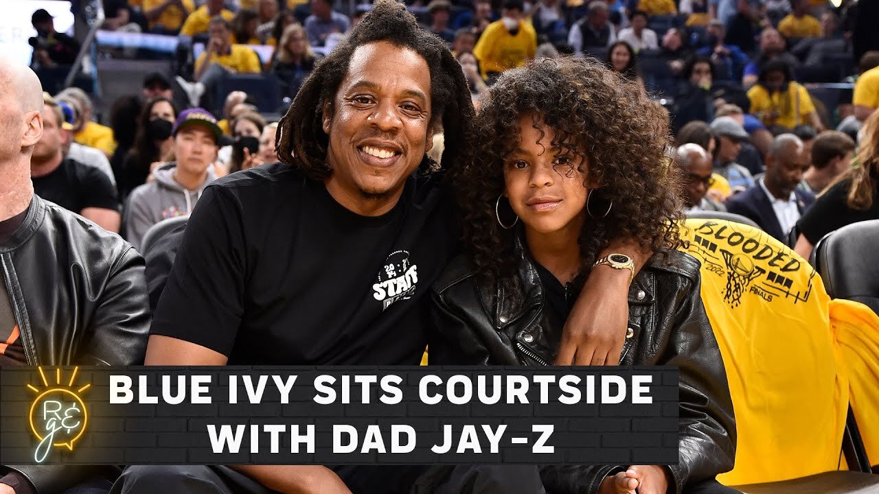 Jay-Z and Blue Ivy Courtside at NBA Finals | Rise & Grind