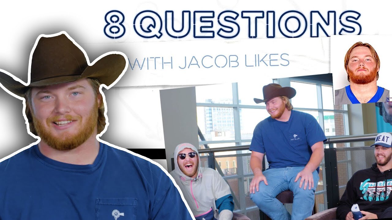 Memphis Tigers OL Jacob Likes Plays 8 Questions! | The Preston & Grant Show