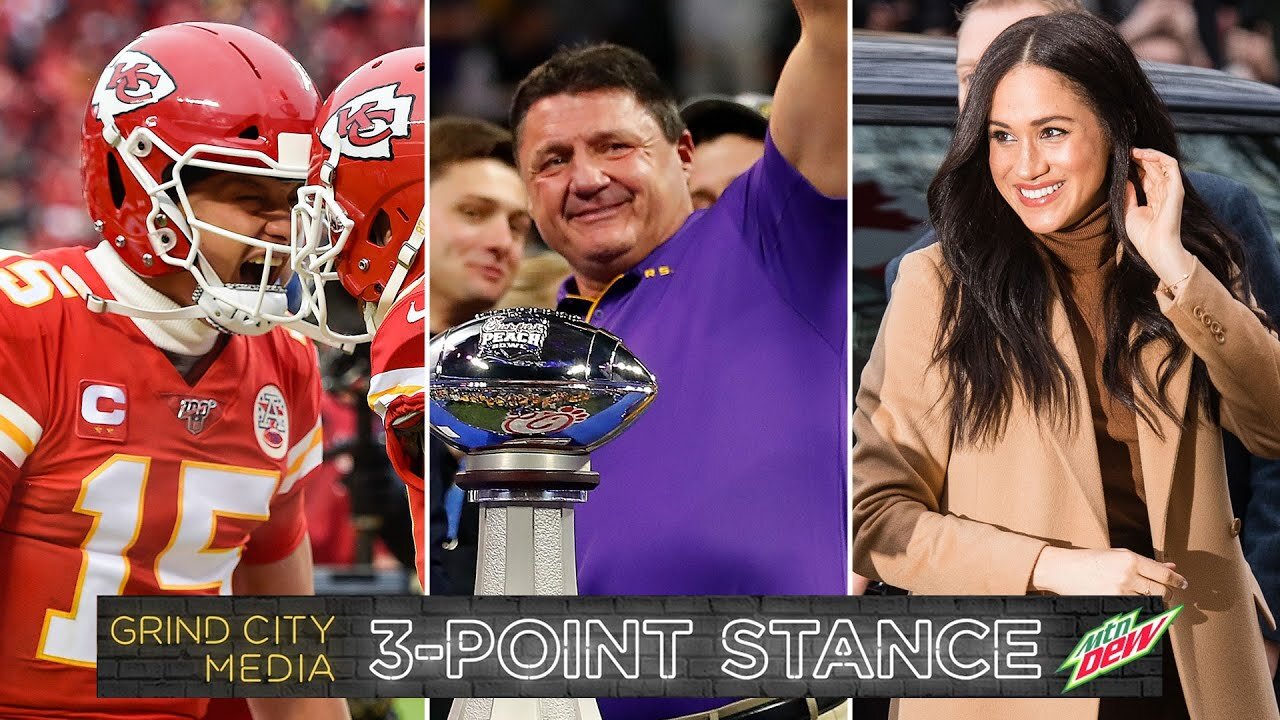 NFL Playoffs Surprises, Clemson vs LSU tonight, Meghan & Harry step-down | 3-Point Stance – Ep 13