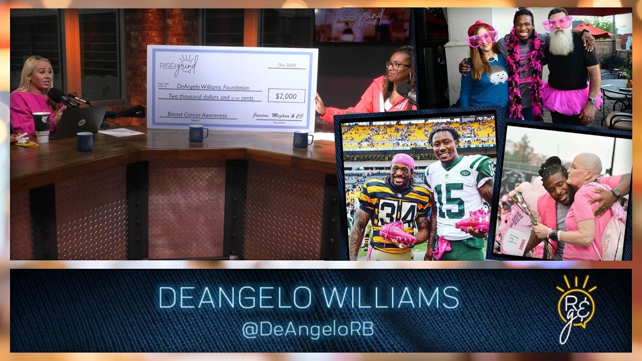 Surprising DeAngelo Williams w/ $2,000 Donation for Breast Cancer Awareness Month | Rise & Grind