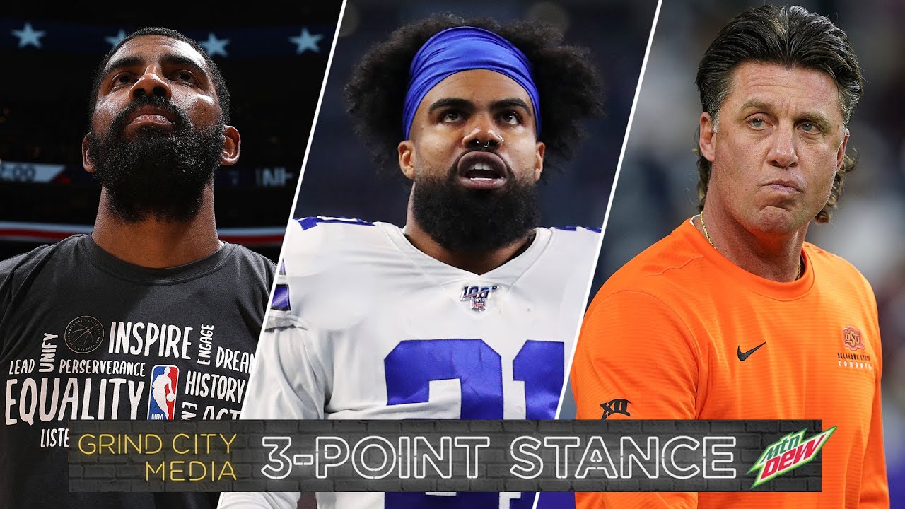 Kyrie Irving’s concern, Ezekiel Elliott, Chubba Hubbard protests Mike Gundy | 3-Point Stance – Ep 30