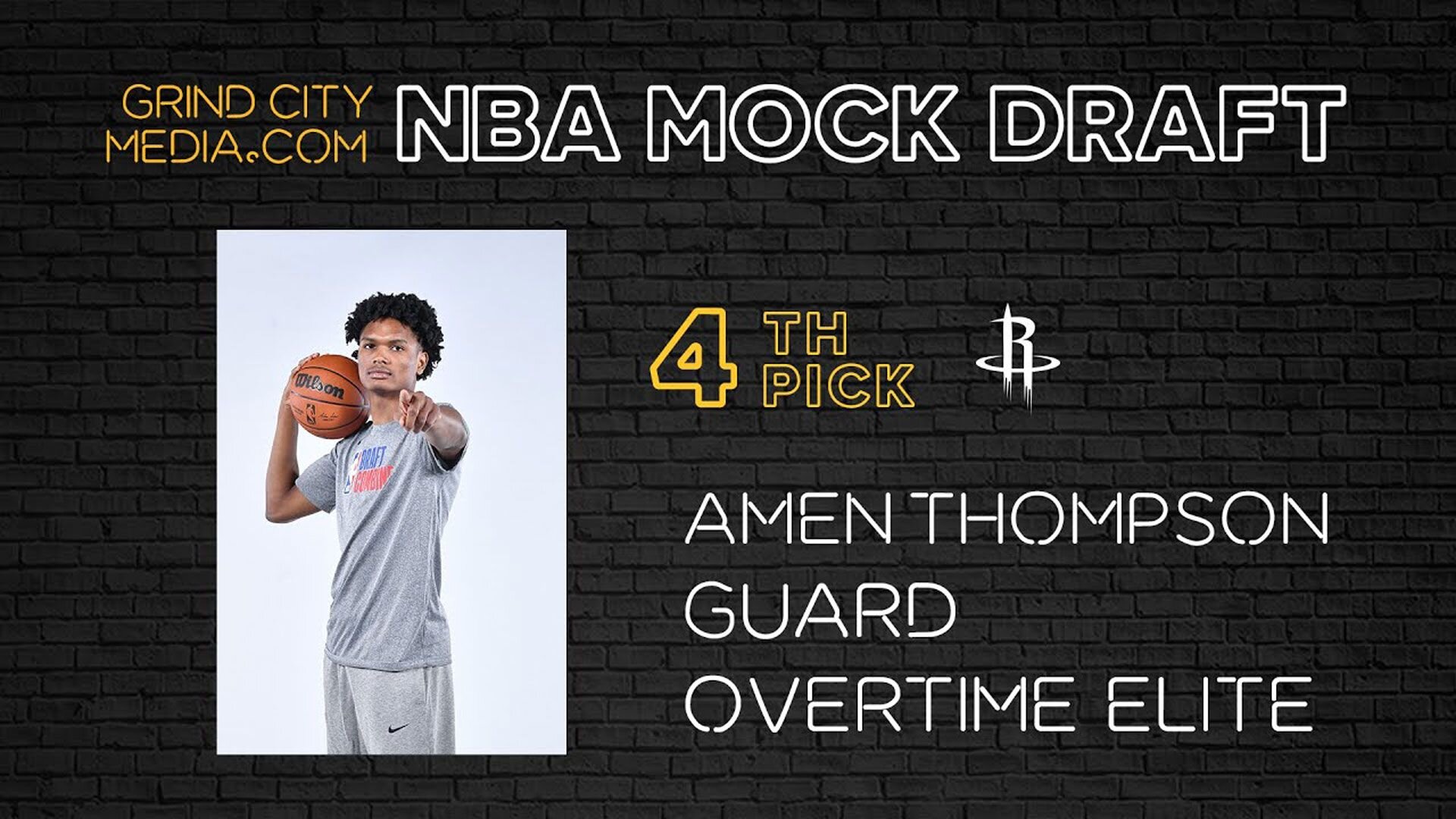 Houston Rockets #4 Pick Amen Thompson | 2023 NBA Mock Draft