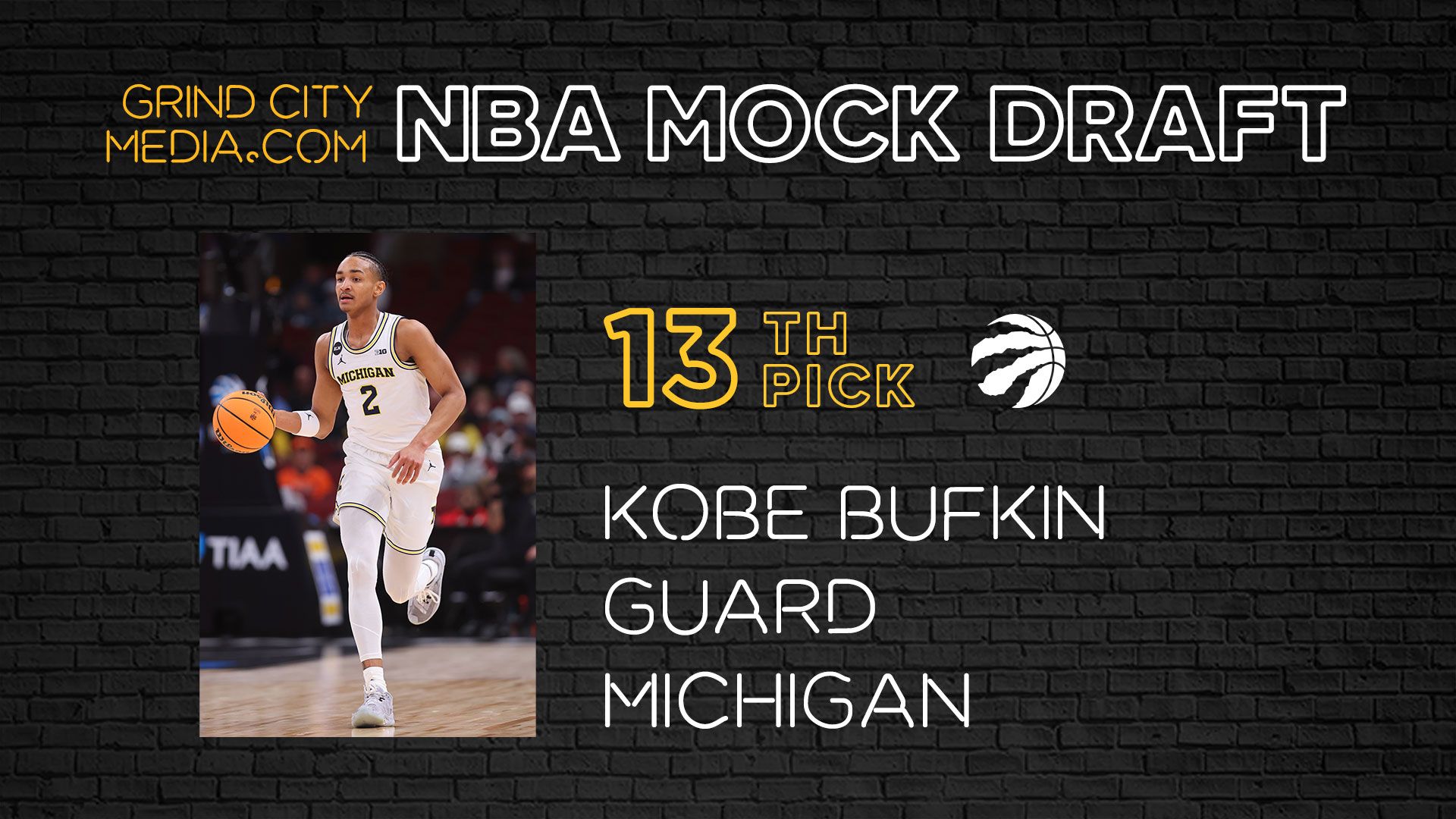 Toronto Raptors #13 Pick Kobe Bufkin | 2023 NBA Mock Draft