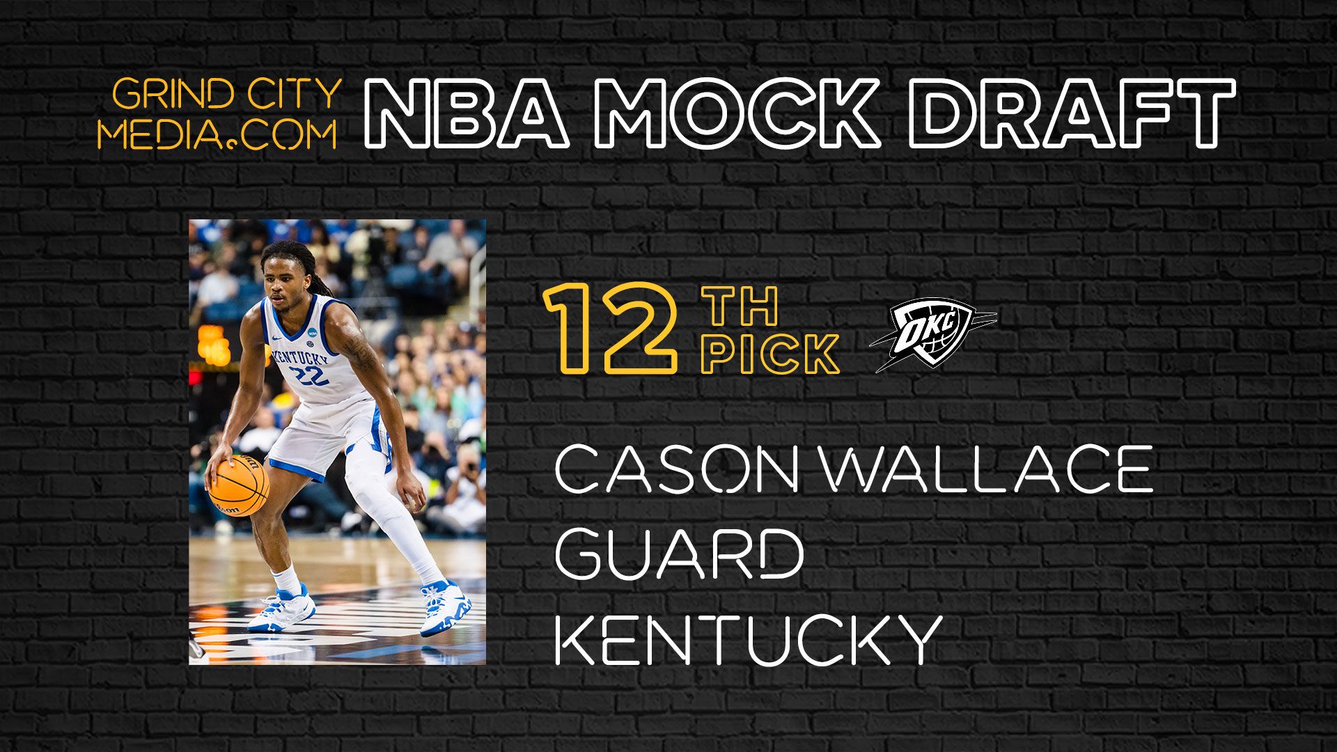 Oklahoma City Thunder #12 Pick Cason Wallace | 2023 NBA Mock Draft