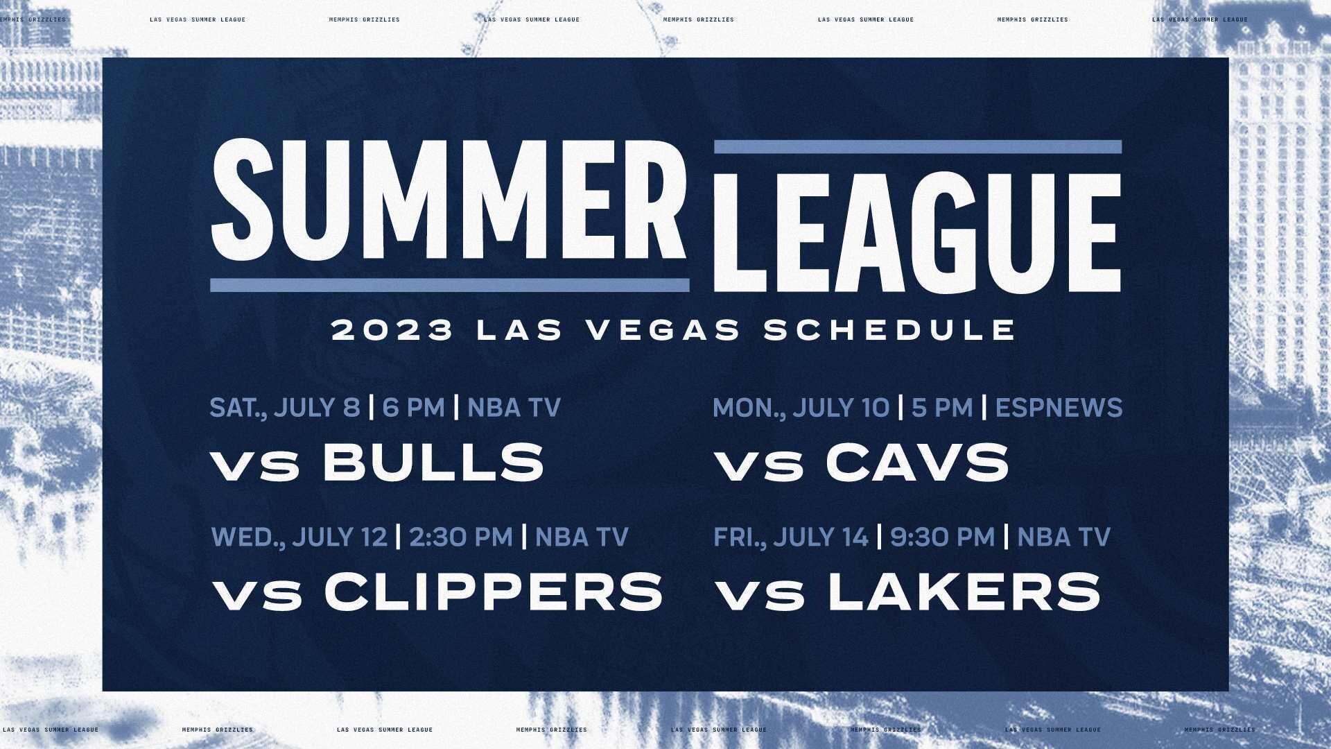 Summer League Schedule