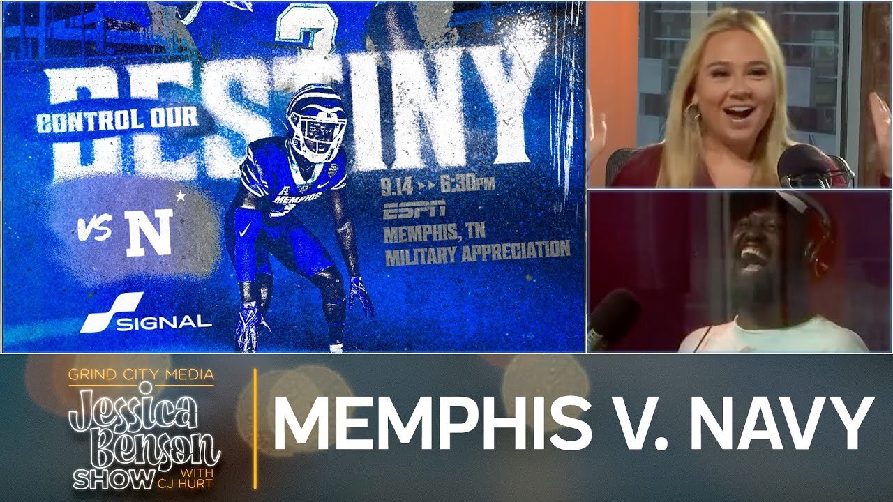 Jessica Benson Show | Memphis v. Navy, Grass v. Turf and Memphis Historian Jimmy Ogle