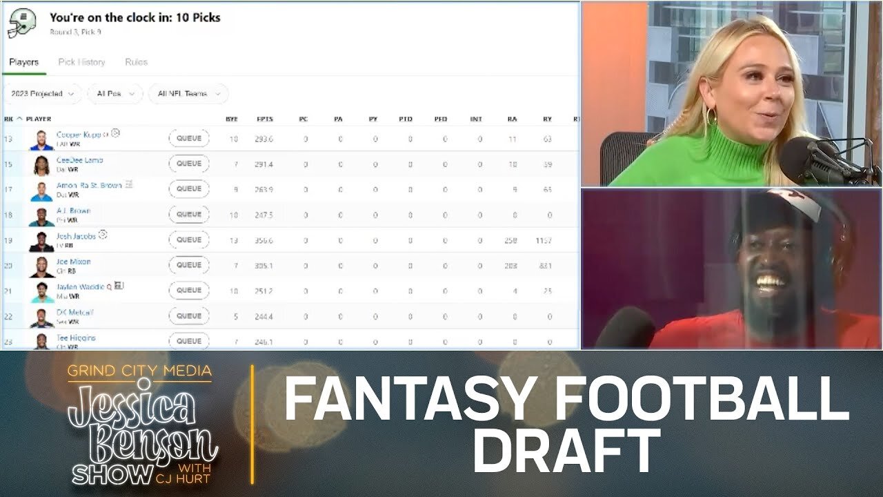 Jessica Benson Show | Fantasy Football Draft, Thursday Night Football and Love Languages