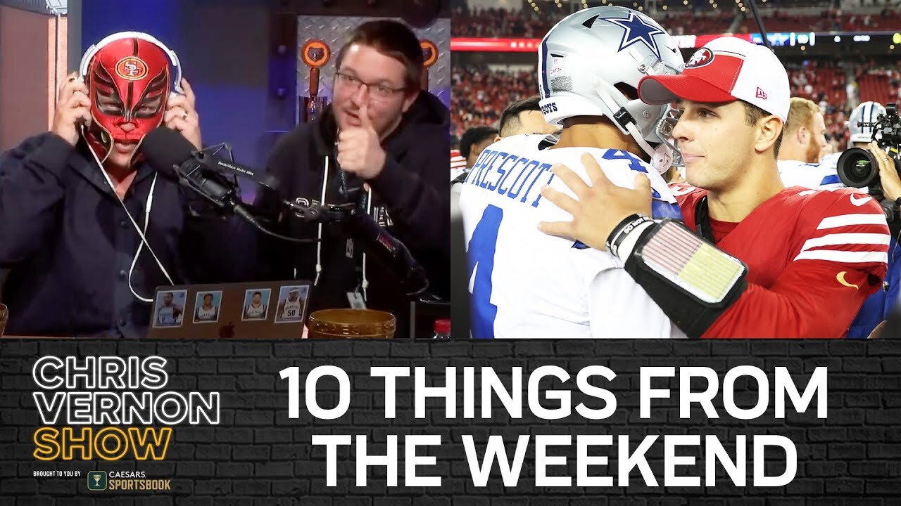 Chris Vernon Show | 10 Things, 49ers Dominate Cowboys, Derrick Rose Impresses