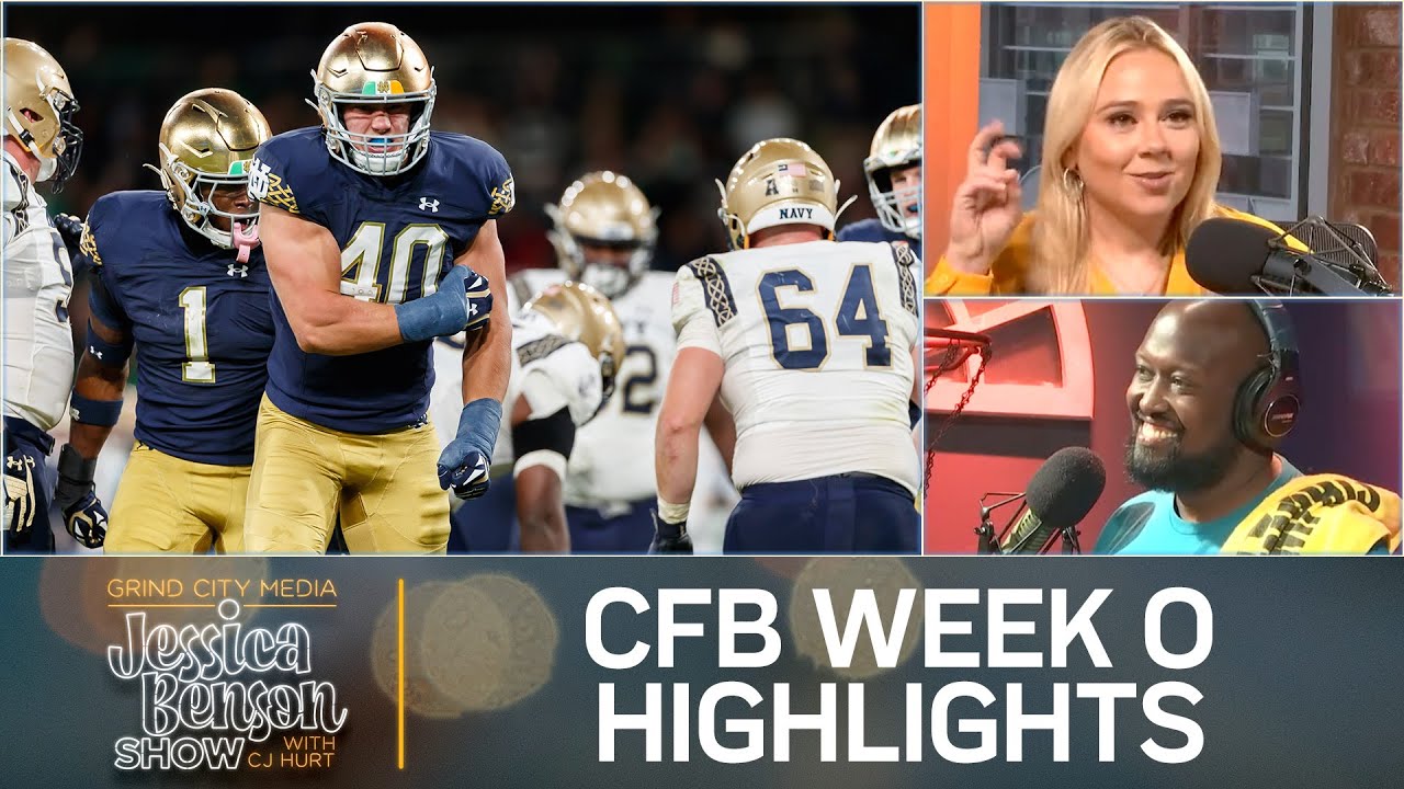 Jessica Benson Show | CFB Week 0 Highlights, Noah Lyles is Wrong and RAW Is In Town