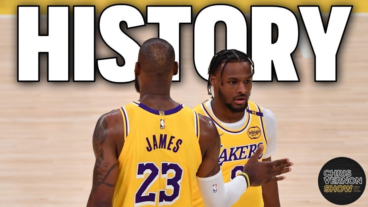 LeBron James and Bronny James Make NBA History | Chris Vernon Show