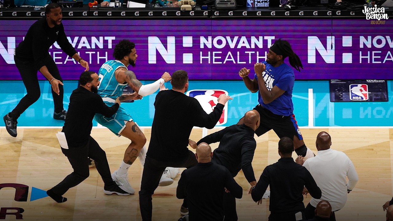 BRAWL Between Pistons and Hornets Leads to FOUR Ejections | Jessica Benson Show