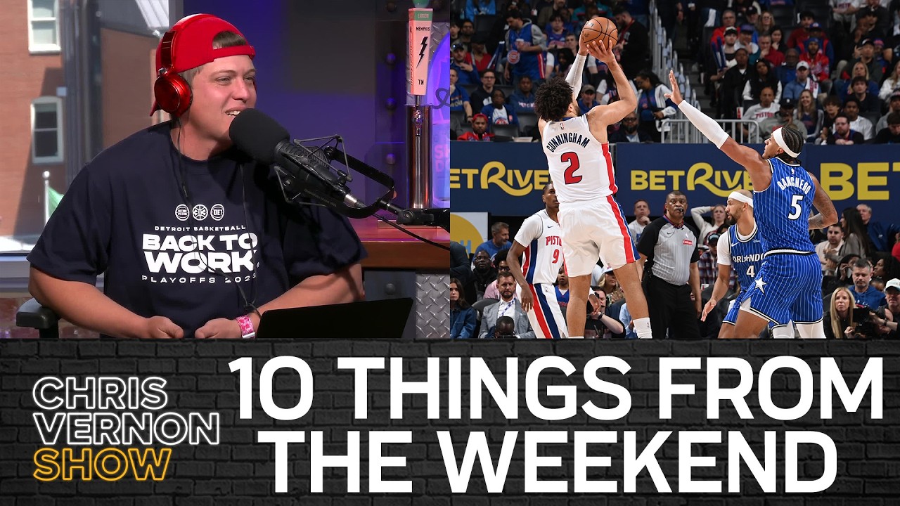 Pistons, Sixers Come Back from 3-1, Riverbeat, Zach Bryan, RIP John Sterling | Chris Vernon Show